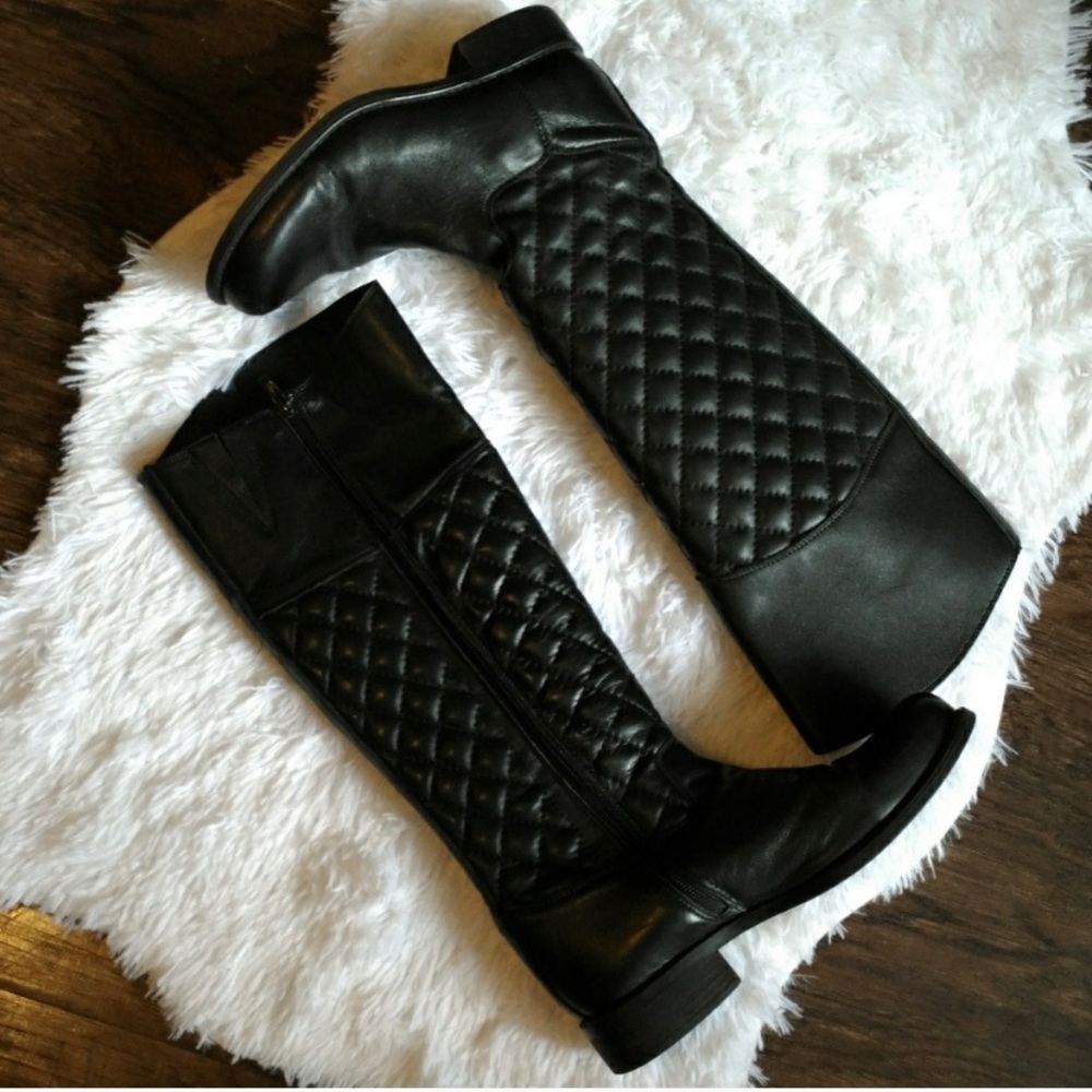 Steve Madden Quilted Reggo Boots 8 sz